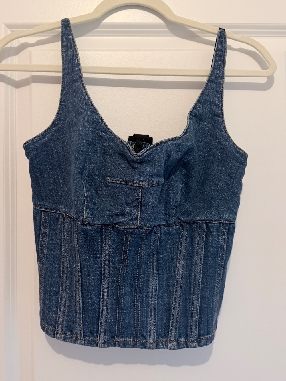 Maeve Dark Blue Denim Tank Top
